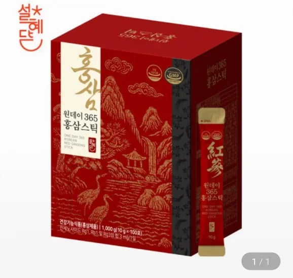 설혜담 원데이 365 홍삼스틱 100포