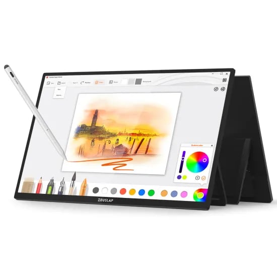 제우스랩 Z22P Pro 스타일러스펜 포터블 모니터