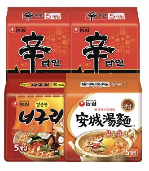 농심 신신안너 신라면 10봉 안성탕면 5봉 너구리 5봉