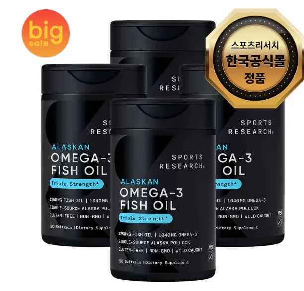 스포츠리서치 오메가3 소프트젤 총 360정