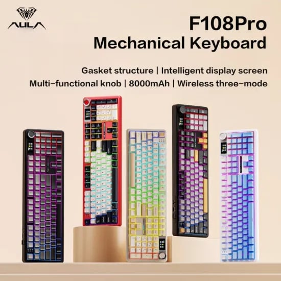GMKtec 미니 PC, ZEUSLAP 18.5인치, AULA F108
