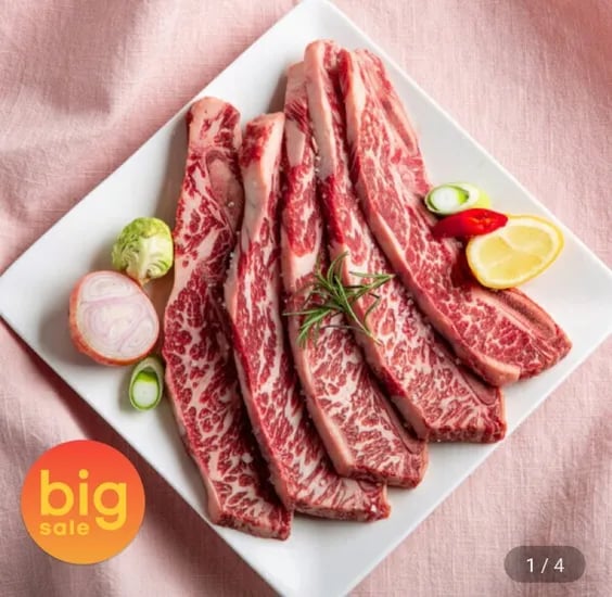 프리미엄 LA갈비 초이스등급 678번 꽃갈비 2kg (60,760원/무배)