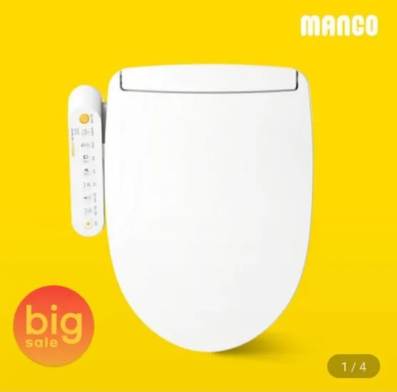 망고 풀스텐 건조 필터없는 IPX5 방수 직수 비데 MB-1814NF (카드 99,910원/무료)