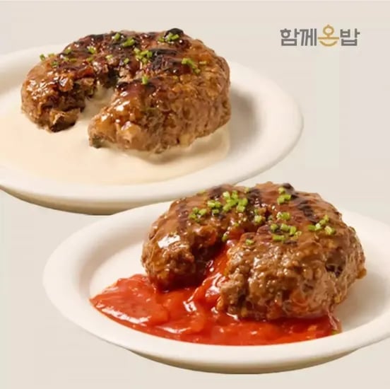 함박스테이크 8팩 (3,900원/무료)1