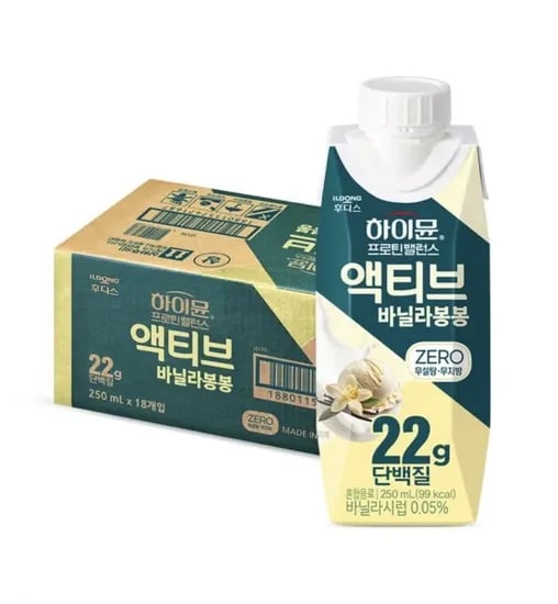 일동 하이뮨 프로틴 밸런스 액티브 바닐라봉봉 18개 (17,630원/무료)