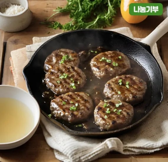 국내산 흑돼지 떡갈비 80g 6팩