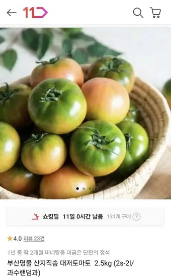대저토마토 2.5kg 과수랜덤
