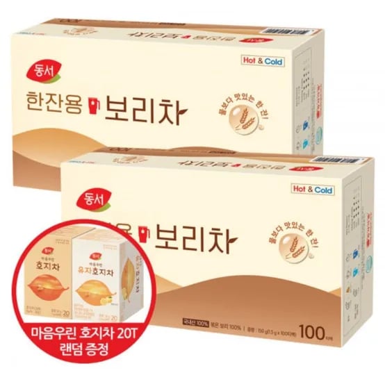 동서 한잔용 보리차 100T + 100T + 호지차 20T 랜덤증정