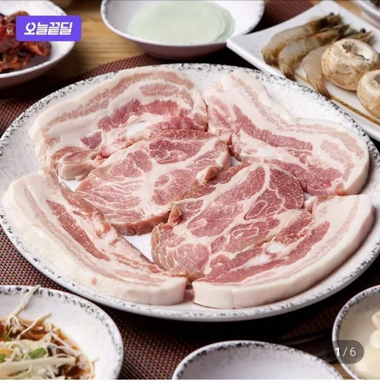 유황한돈 냉장 삼겹살 500g + 목살 500g (5,910원/무료)1