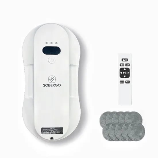 SOBERGO 스마트 창문로봇청소기 6.2cm (삼성카드 55,590원/무료)