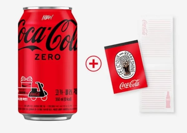코크 제로 350CAN X2 + 코카콜라 메모패드4