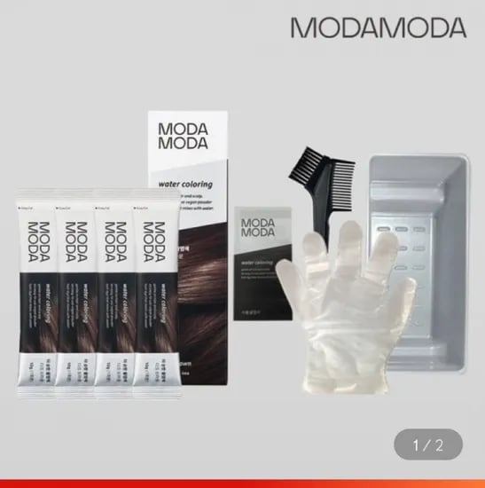 모다모다 저자극 염색약 4개+염색키트 (11,880원/무배)