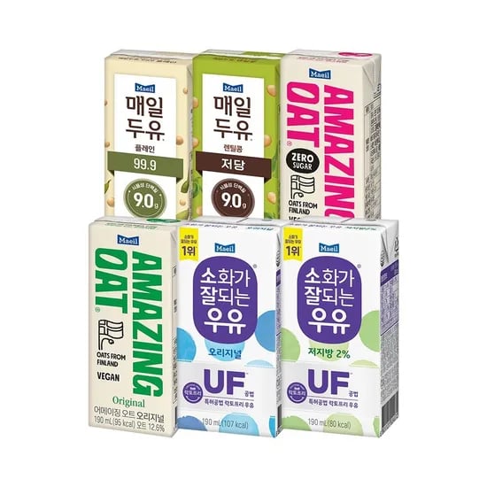 매일두유 고단백 플레인 검은콩 190ml 48팩