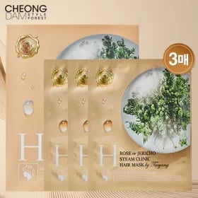 청담스타일 스팀클리닉 헤어팩 1박스(3매입) (9,810원/무배)