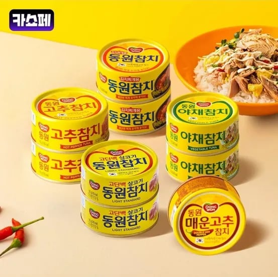 동원참치 150g 11캔 18,810원, 세타필로션 591ml 2개+바디워시50ml 3개 20,250원, 의성마늘 프랑크26개 18,000원, BBQ통다리(다양/무료)