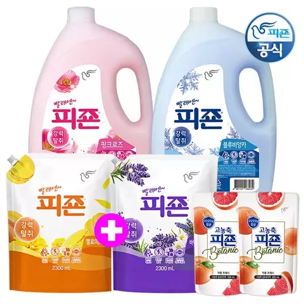 피죤 BEST 섬유유연제 3.1Lx2+2.3Lx2+고농축피죤200mlx2 / 일반드럼겸용 (13,900원/무료)