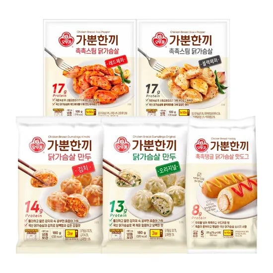 오뚜기 가뿐한끼 닭가슴살 레드페퍼 00g 3개+3개 총6개 (12,240원/무료)1