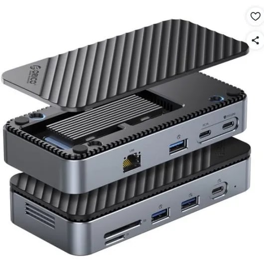 오리코 9 in 1 M.2 SSD케이스 Type-c PD100W 이더넷 M2P7 (9,000원/무료)5