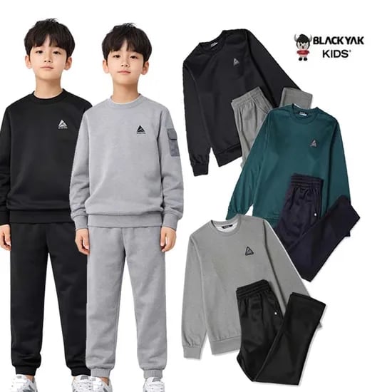 블랙야크키즈 데일리 맨투맨+조거팬츠 세트 (29,270원/무료)