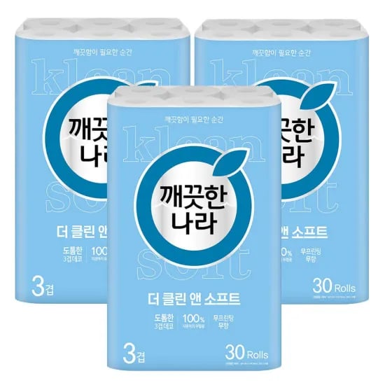 숨 화장지 1팩, 행운드림 화장지 2팩, 클리어 4겹 30m 1팩