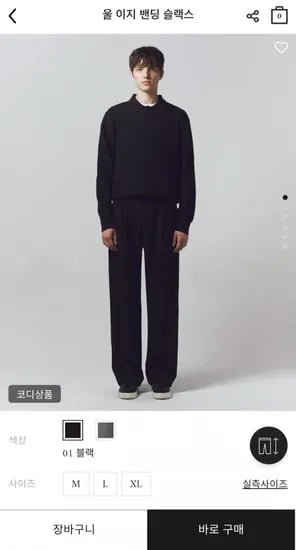 울 이지 밴딩 슬랙스 (26,300원/무료)