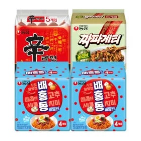 배홍동 8입 신라면 5입 짜파게티 5입 총 18봉