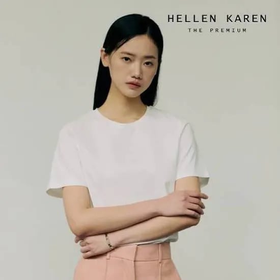 26SS 헬렌카렌 기자코튼 100 반팔 티셔츠 4종 (삼성카드 74,307원/무료)