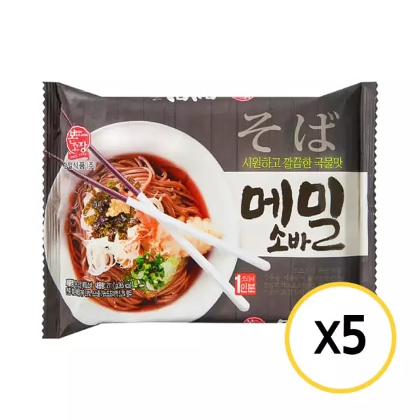 한일식품 본고장 메밀소바 11.7g 5개 (8,200원 / 무료)2