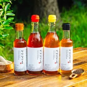 천년 참기름 통참깨 100% 350ml 2개