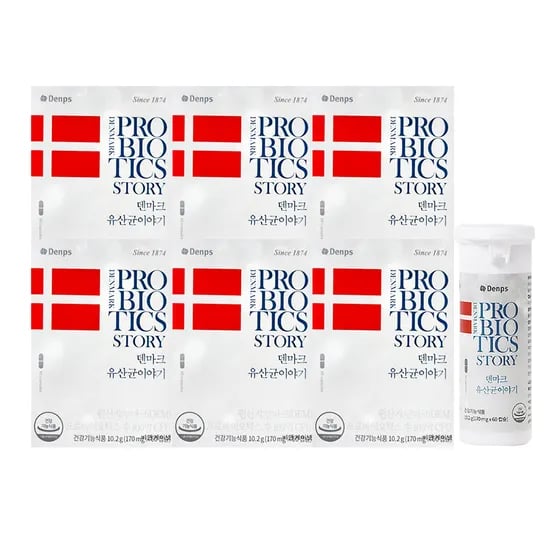 덴프스 덴마크 유산균 170mg 60캡슐 6박스