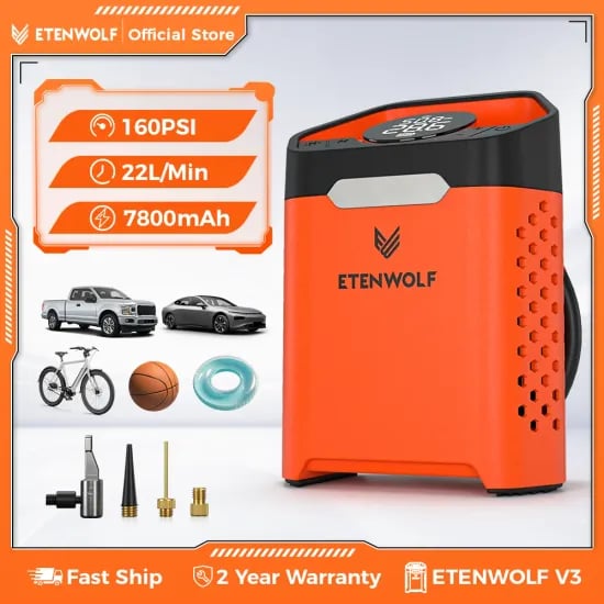 ETENWOLF ZEPHYR V3 휴대용 자동차 압축기