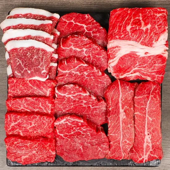 국내산 1등급 소고기 소한마리 한판 모듬세트 600g (24,375원/무료)