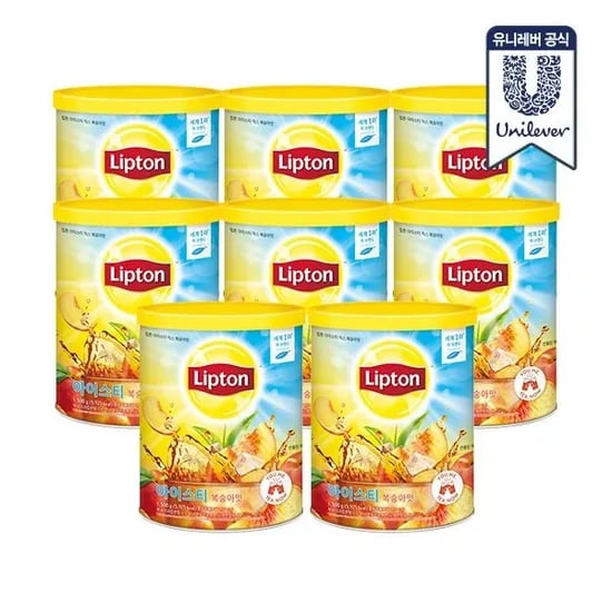 립톤 아이스티 1.5kg 복숭아 8개 (93,100원/무료)