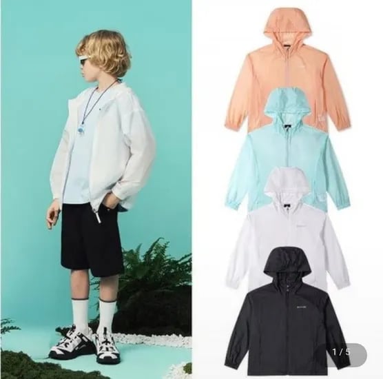 블랙야크키즈 립스탑 경량 바람막이 자켓