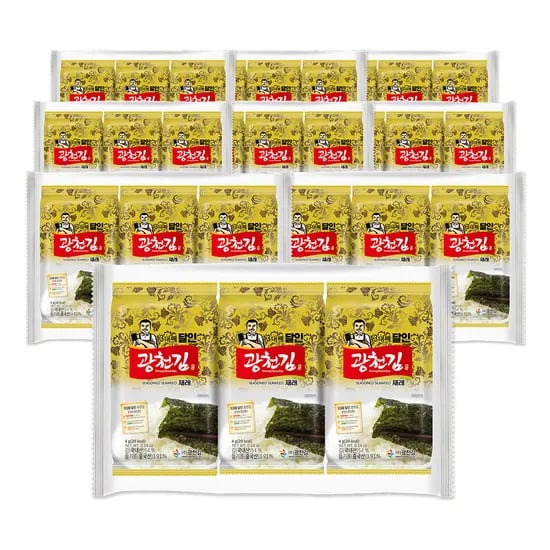 광천김 3대째 달인 재래 도시락김 4g 27봉 (8,900원/무료)