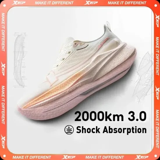 Xtep 2000km 3.0 44.9달러 Xtep 여성 운동화 원믹스 25.7달러