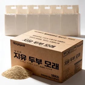 두부모래 18kg 극세입자 오리지널 무향 48L 응고(15,050원/무배)