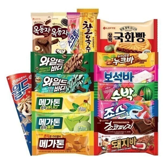 롯데 신상 인기 아이스크림 50개 골라담기 (3,880원/무료)2