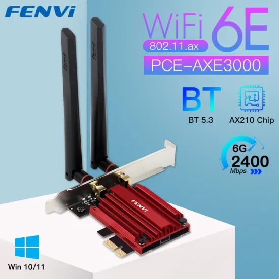 FENVI AX210 AXE3000 무선 랜카드