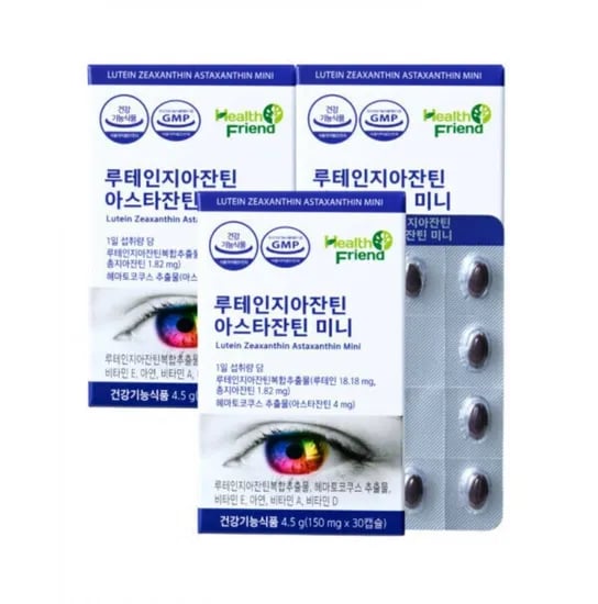 루테인지아잔틴 아스타잔틴 미니 30캡슐 3박스 (17,900원/무료)