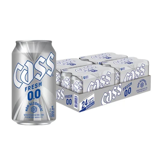 카스 0.0 355ml x 24캔 논알콜 무알콜맥주맛 (13,660원/무료)