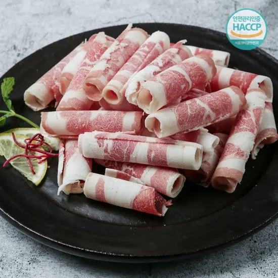 미국산 우삼겹 250g x 4팩 샤브/구이용 소포장 (14,900원/무료)