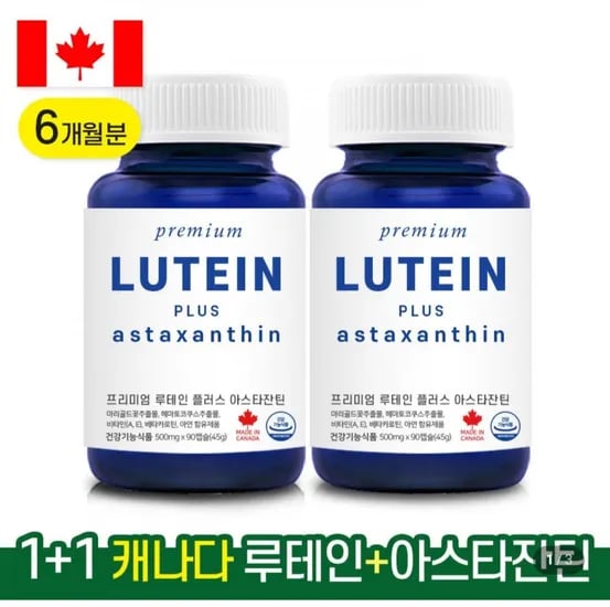 캐나다 루테인 6개월 아스타잔틴 지아잔틴 눈건강 영양제 (33,240원/무료)
