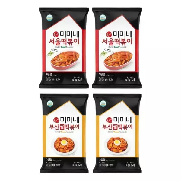 미미네 서울떡볶이 2봉 + 부산떡볶이 2봉 (8인분) (12,940원/무료)
