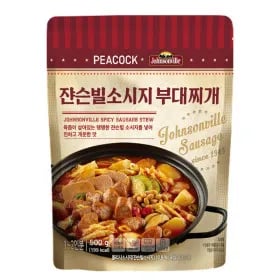 피코크 쟌슨빌 소세지 부대찌개 500G X 4팩 (기한 26.05.14) (12,950원/무료)