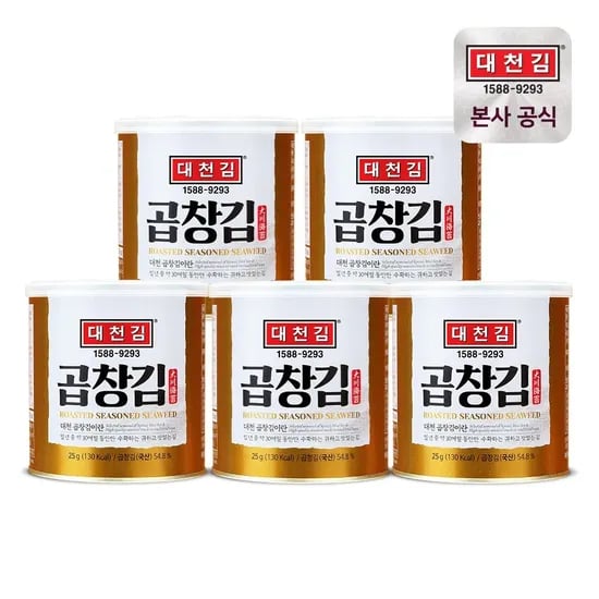 대천김 곱창김 캔김 25g 5캔 (9,400원/무료)1