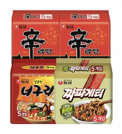 신신너짜 20봉 /신라면 10입 + 너구리 5입 + 짜파게티 5입 (14,260원/무료)