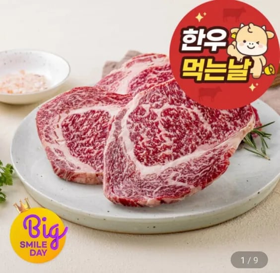 1등급 한우등심 800g