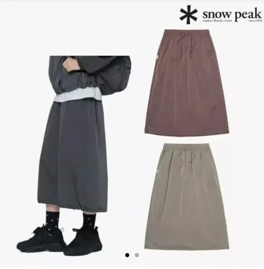 스노우피크 여성 브라이트 스커트