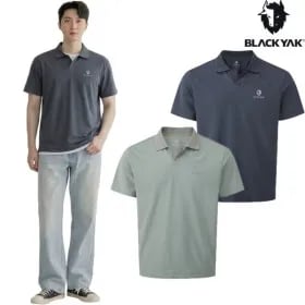 블랙야크 기능성 남성 피케 카라 반팔티